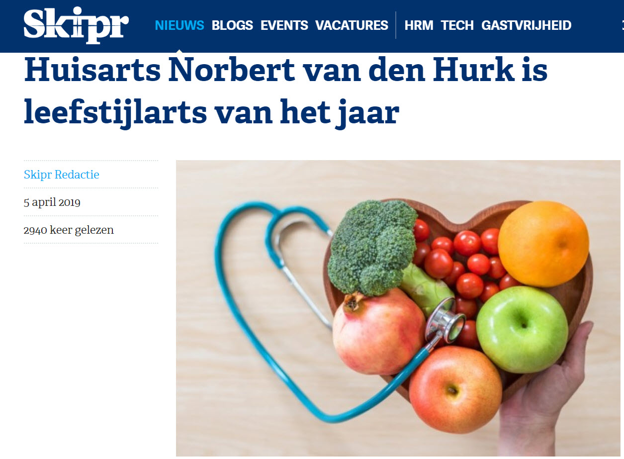 Leefstijlarts van het jaar 2019: Norbert van den Hurk
